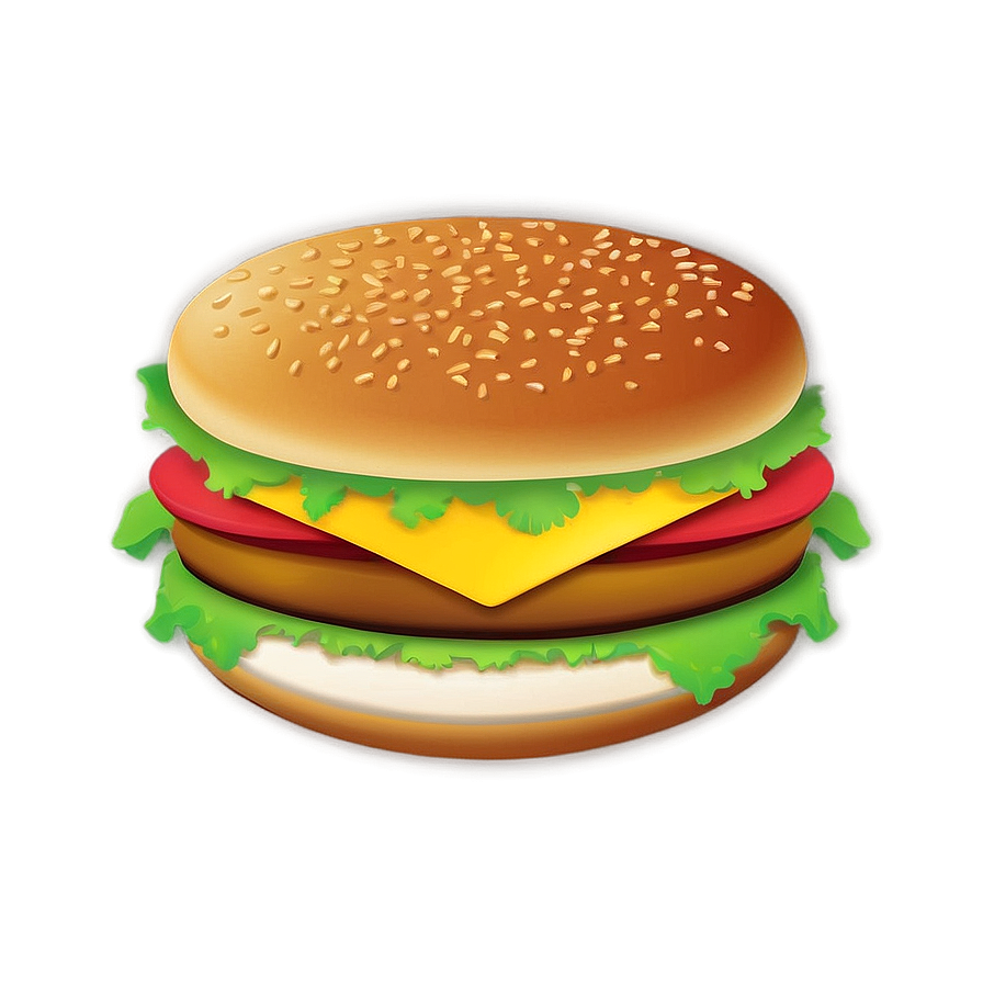 Cheeseburger Emoji Art Png Iji PNG Image