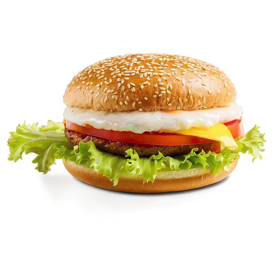 Cheeseburger On Sesame Bun Png 83 PNG Image