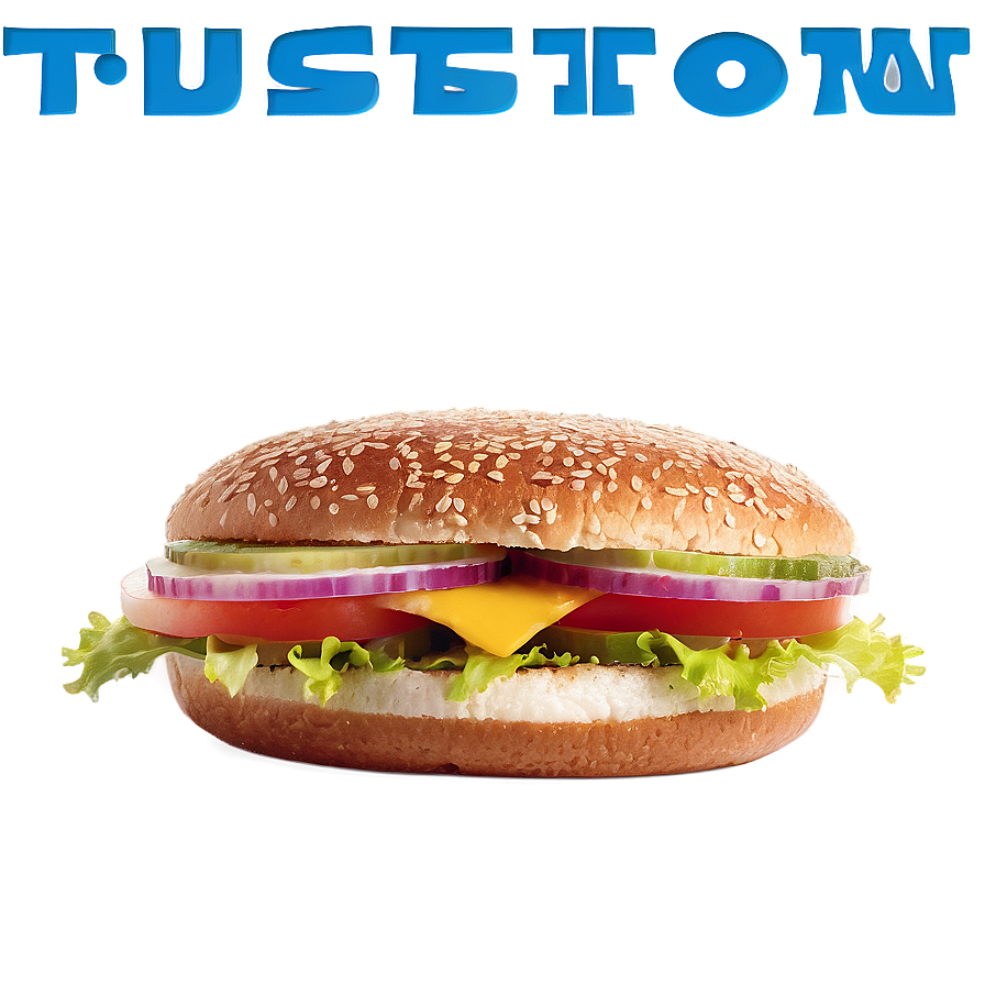 Cheeseburger On Sesame Bun Png Jgb14 PNG Image