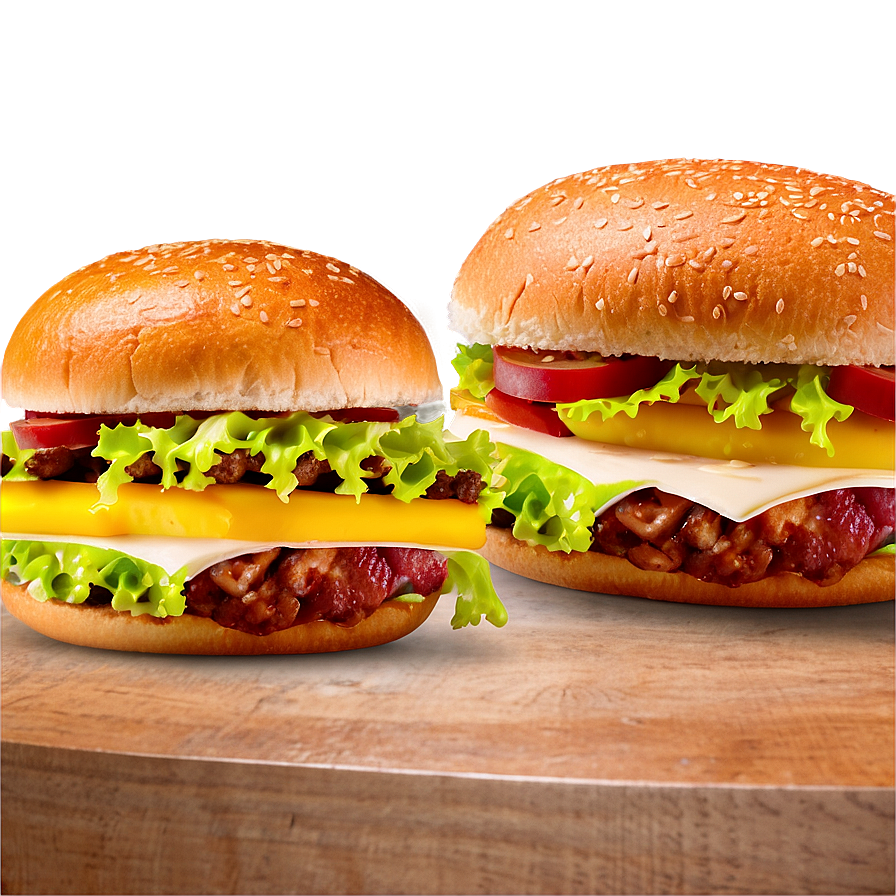 Cheeseburger Slider Mini Png Vct85 PNG Image