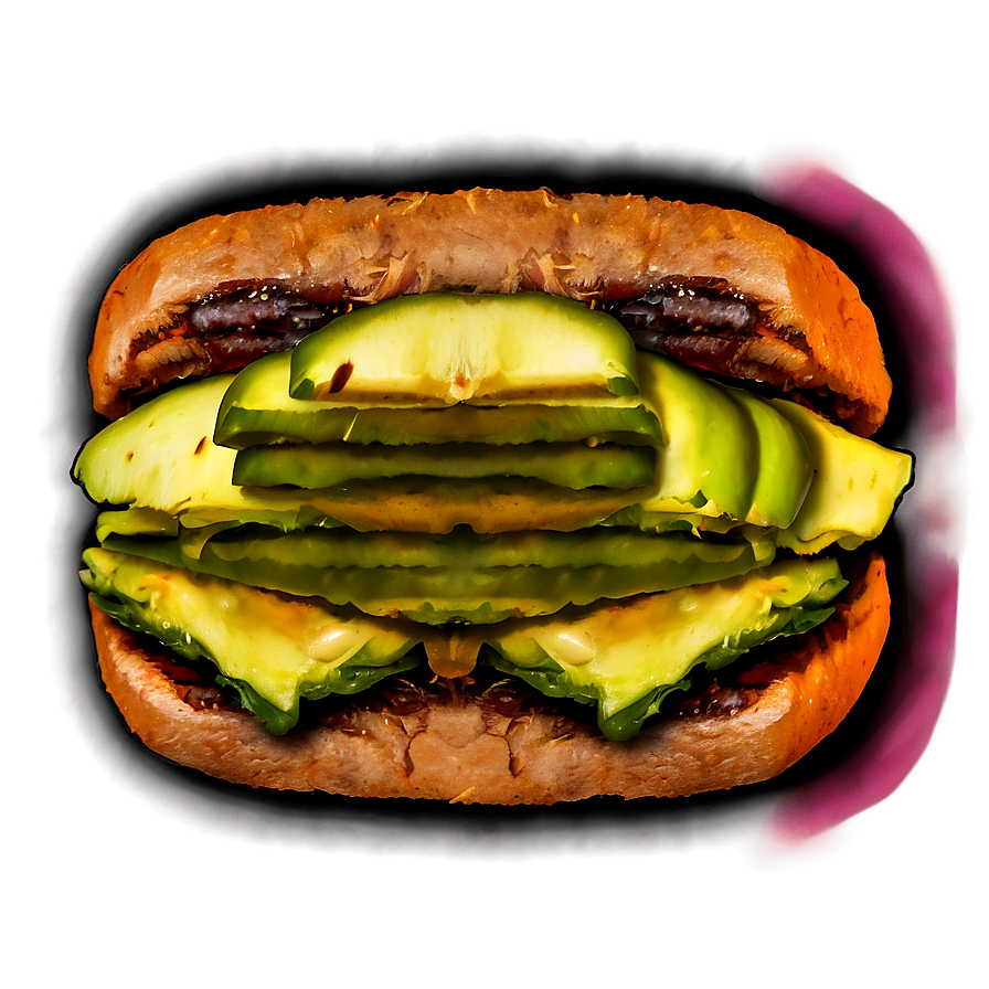 Cheeseburger With Avocado Png 30 PNG Image