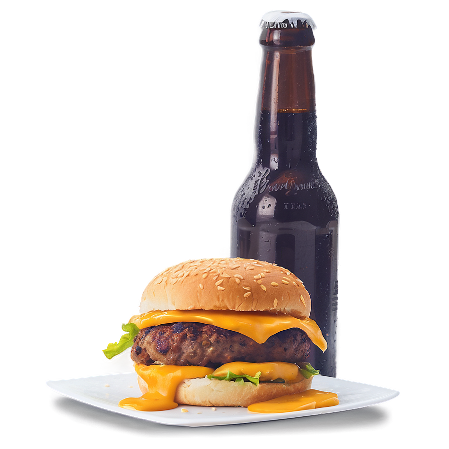 Cheeseburger With Beer Cheese Png Hwr PNG Image