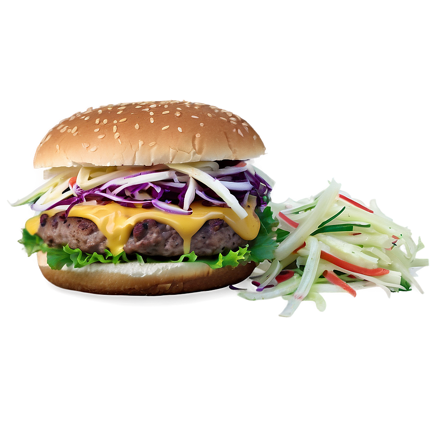 Cheeseburger With Coleslaw Png 71 PNG Image