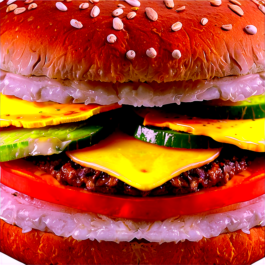 Cheeseburger With Fried Egg Png 19 PNG Image