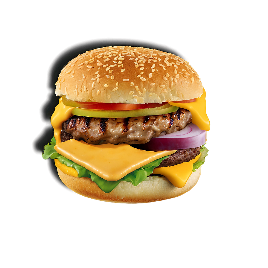 Cheeseburger With Honey Mustard Png Ylu PNG Image