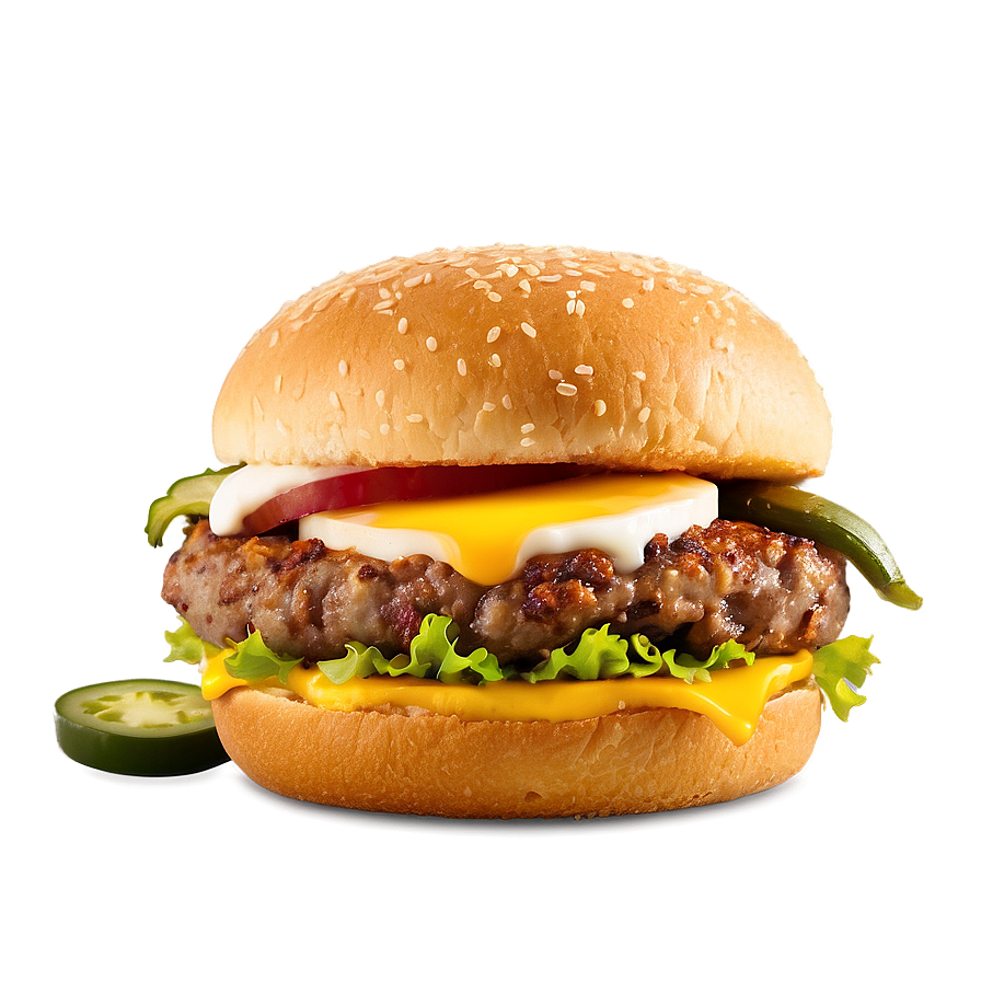 Cheeseburger With Jalapeno Popper Png 53 PNG Image