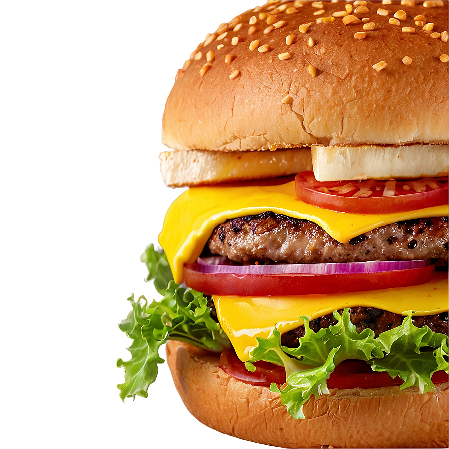 Cheeseburger With Mustard Png Tnc22 PNG Image