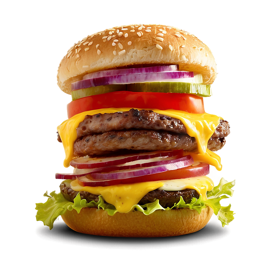 Cheeseburger With Pepper Jack Png 05242024 PNG Image