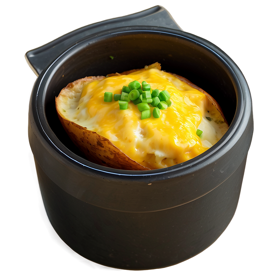 Cheesy Baked Potato Png 06212024 PNG Image