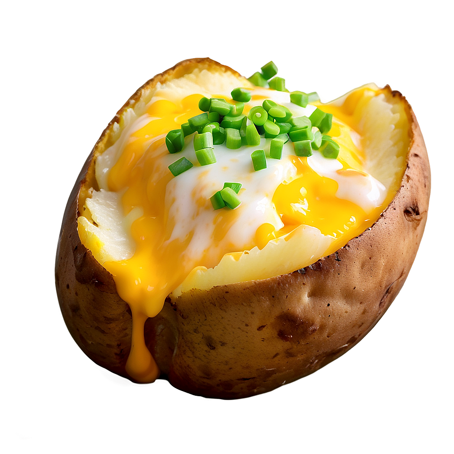 Cheesy Baked Potato Png Kat PNG Image