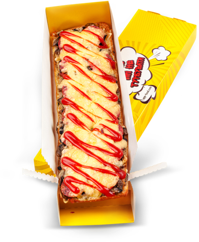 Cheesy Meaty Junk Food Snack PNG Image