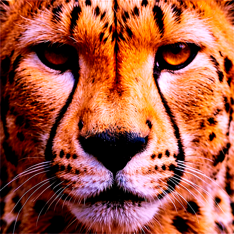 Cheetah Face Close-up Png 06112024 PNG Image