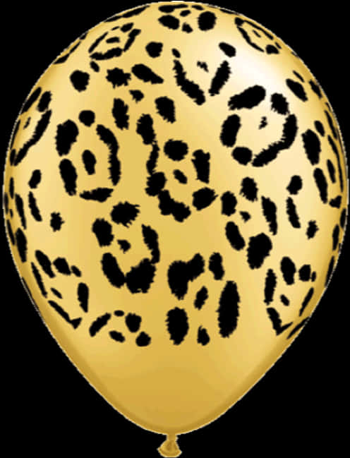 Cheetah Print Balloon PNG Image