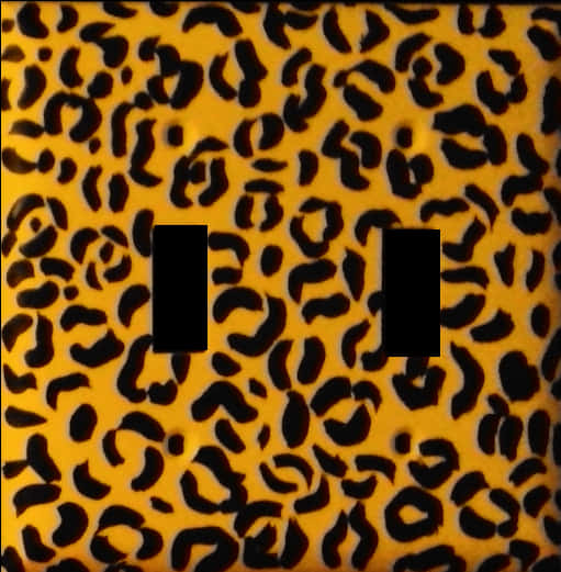 Cheetah Print Pattern Censor Bars PNG Image