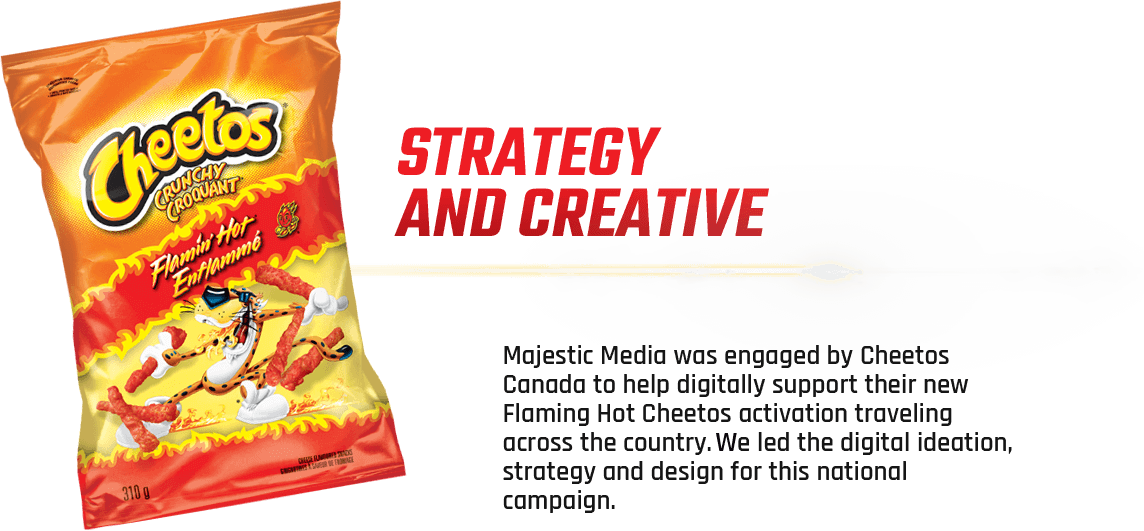 Cheetos Flaming Hot Campaign Strategy PNG Image