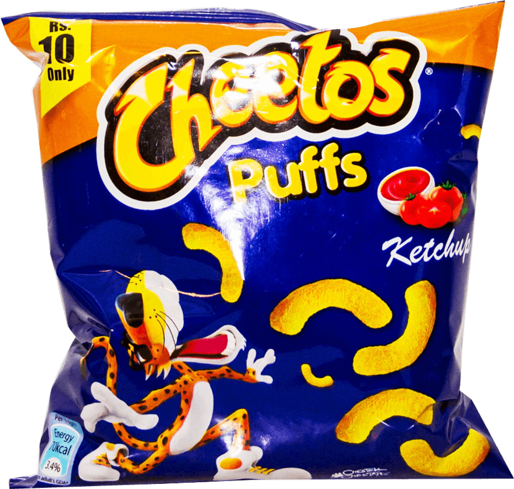 Cheetos Puffs Ketchup Flavor Package PNG Image