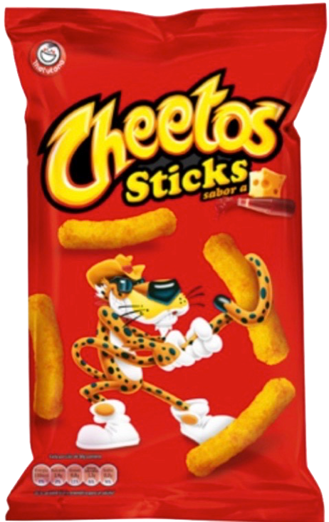 Cheetos Sticks Package Design PNG Image