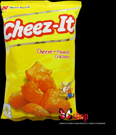 Cheez It Cheese Flavored Crackers Package PNG Image