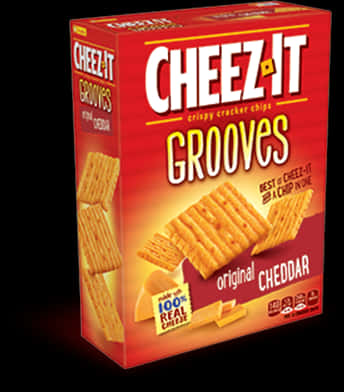 Cheez It Grooves Original Cheddar Box PNG Image