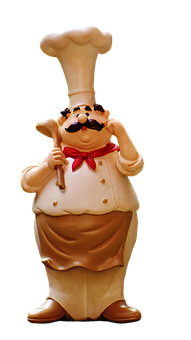 Chef_ Figurine_ Statue PNG Image