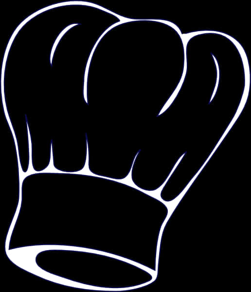 Chef Hat Outline Graphic PNG Image