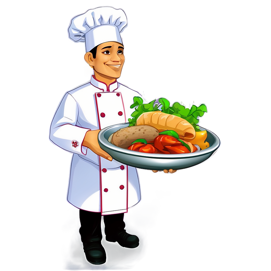 Chef Holding Food Png Mlw PNG Image