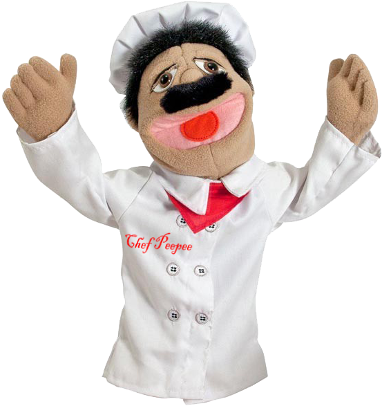 Chef Puppet Waving PNG Image