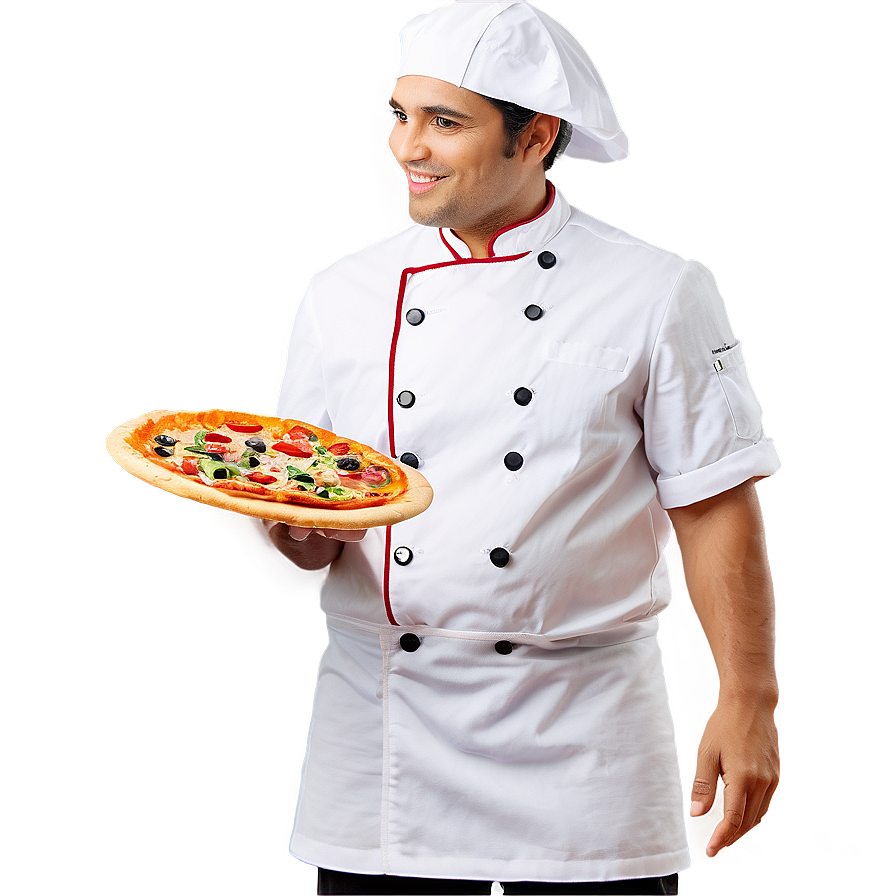 Chef With Pizza Png 40 PNG Image