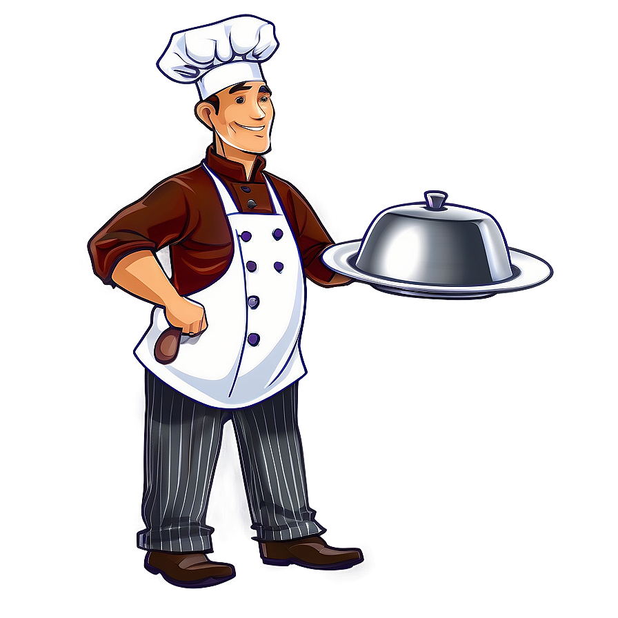 Chef With Plate Png Arw PNG Image