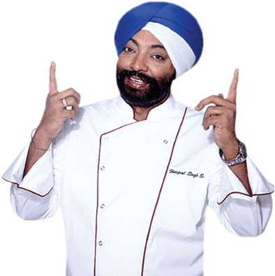 Chefin Whitewith Blue Turban PNG Image