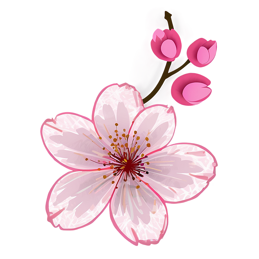 Cherry Blossom Fabric Png 06292024 PNG Image