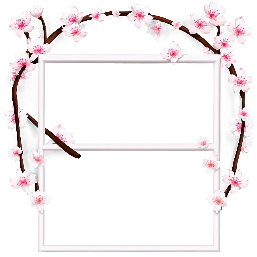 Cherry Blossom Frame Png 06292024 PNG Image