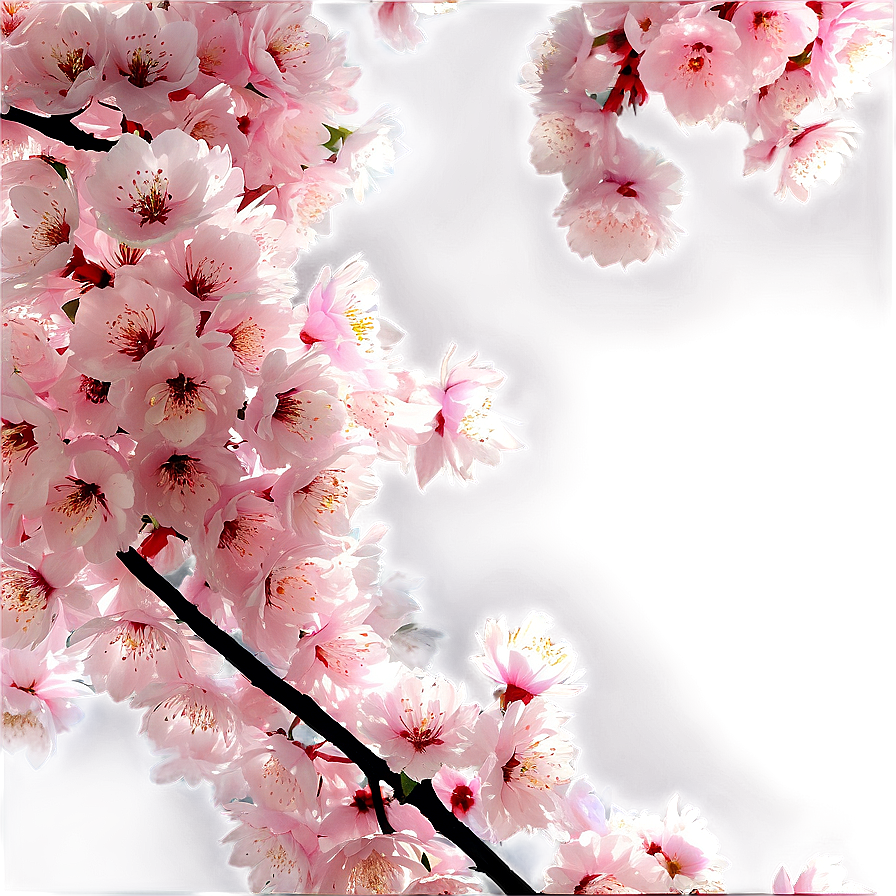 Cherry Blossom Garden Panorama Png 05032024 PNG Image