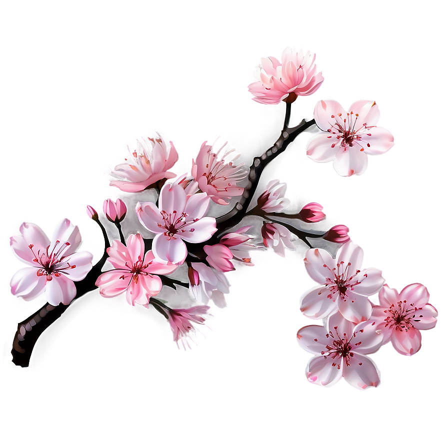 Cherry Blossom Night Png 06292024 PNG Image