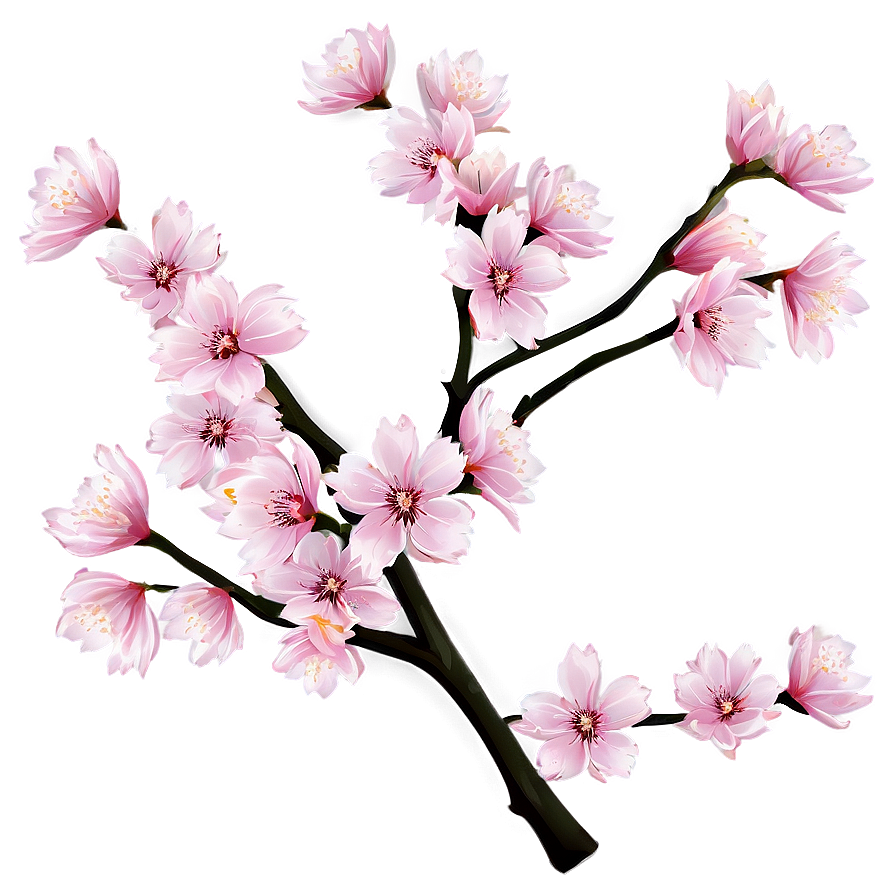 Cherry Blossom Sunrise Png Toq PNG Image