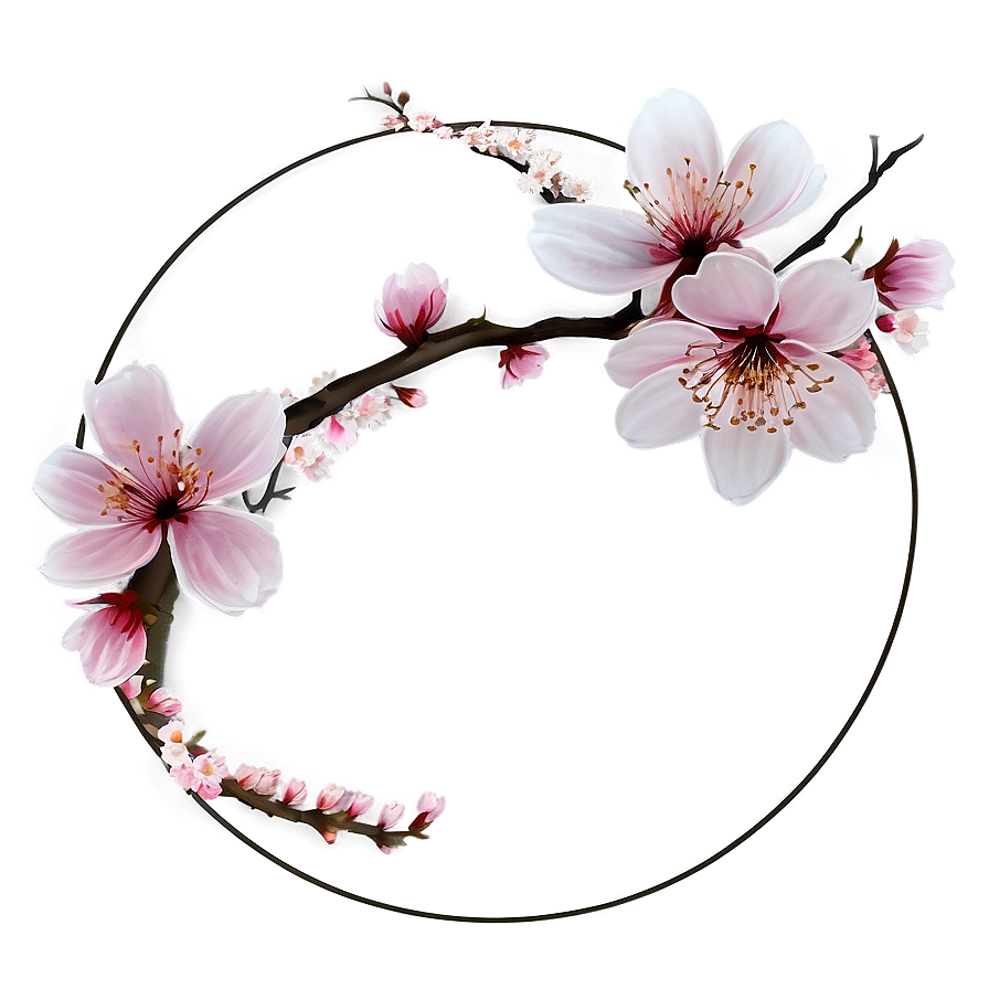 Cherry Blossom Under Moonlight Png Xvm PNG Image