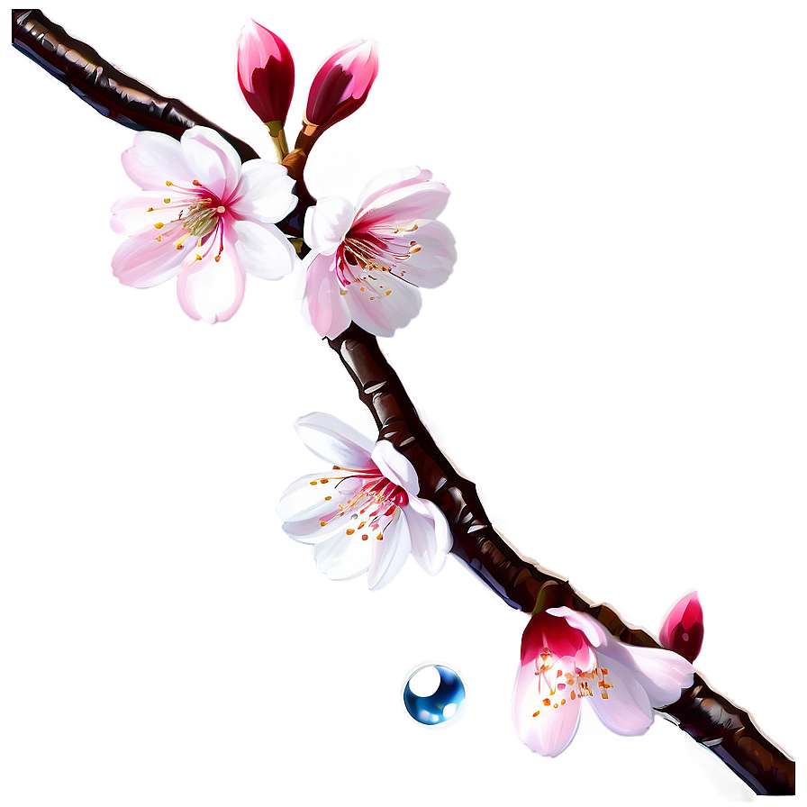 Cherry Blossom Water Png 06292024 PNG Image