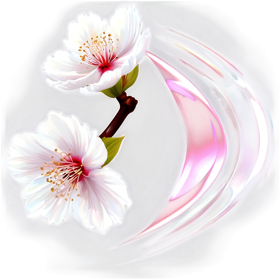 Cherry Blossom With Sun Flare Png Phd90 PNG Image