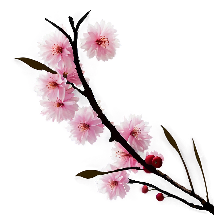 Cherry Tree Silhouette Png Elq1 PNG Image