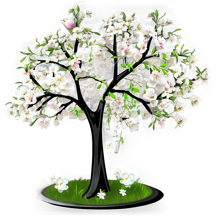 Cherry Tree Spring Png Kia PNG Image