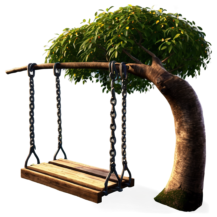 Cherry Tree With Swing Png Mso PNG Image