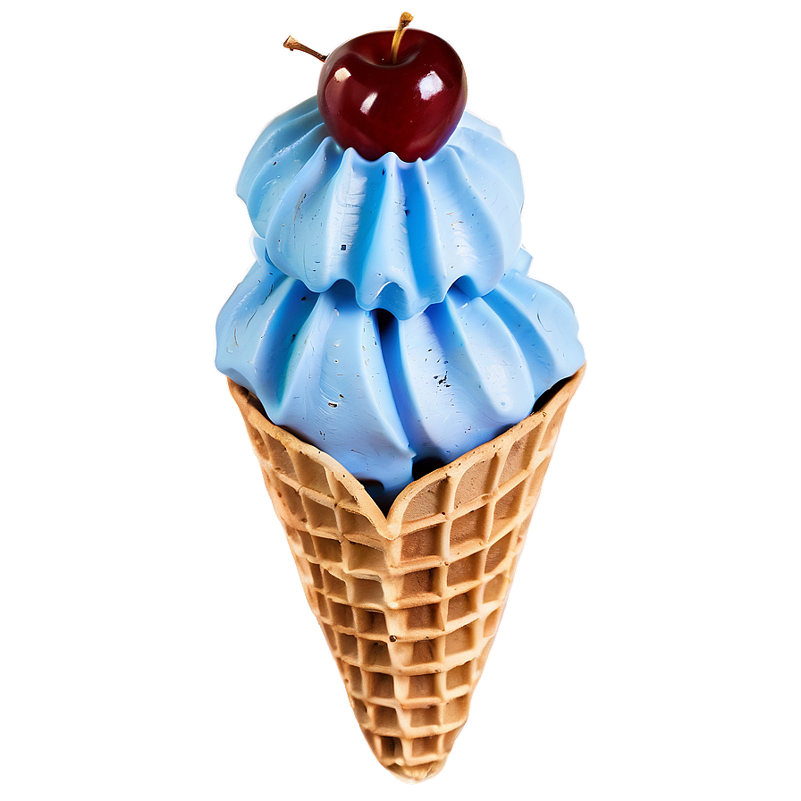 Cherry Waffle Cone Png 06282024 PNG Image