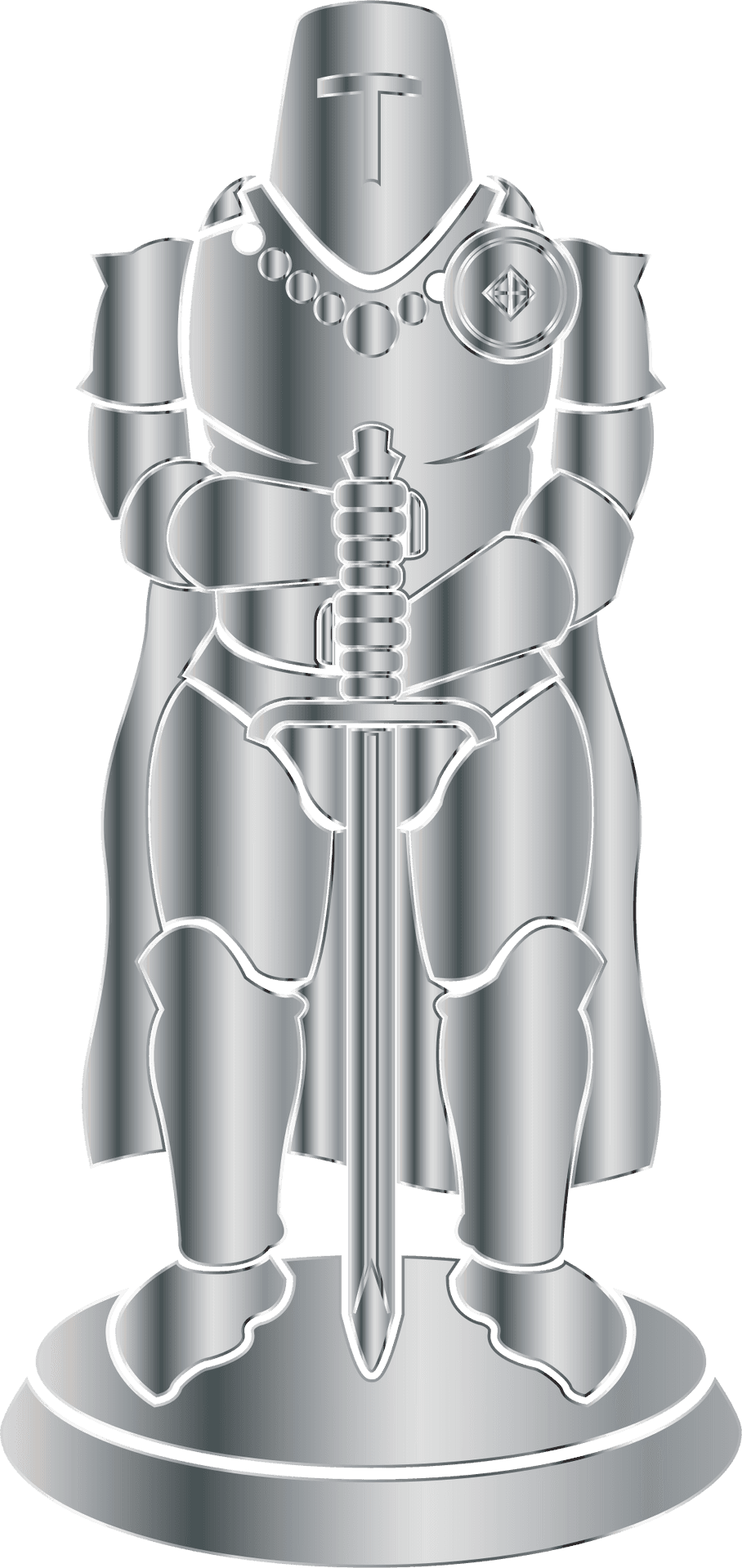 Chess Knight Piece3 D Model PNG Image