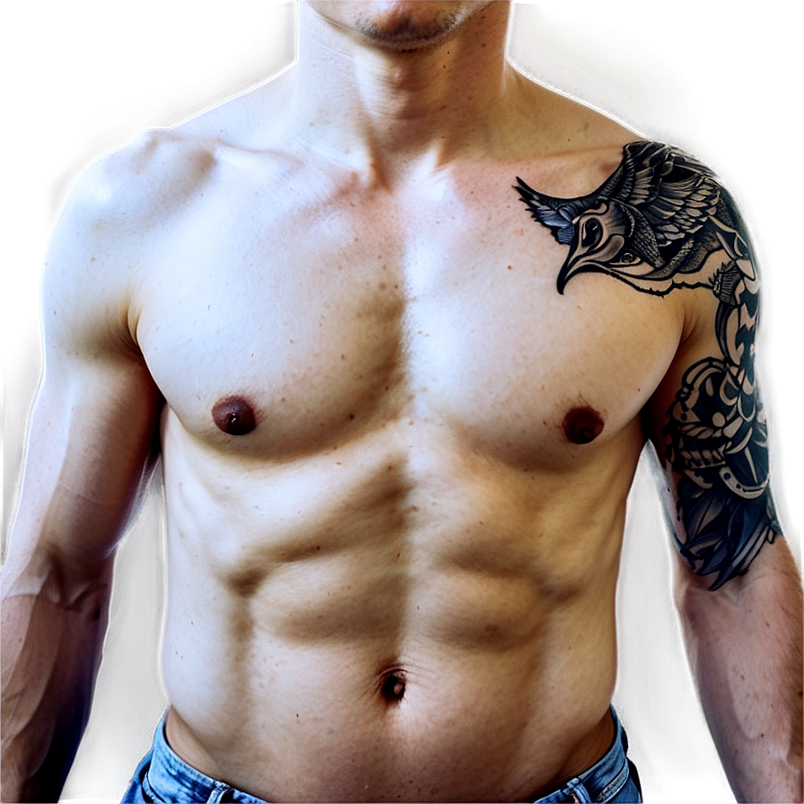 Chest Tattoo B PNG Image