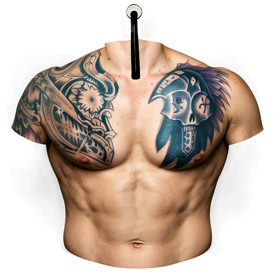 Chest Tattoo C PNG Image