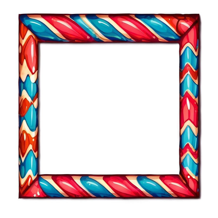 Chevron Cute Frame Png Syr71 PNG Image