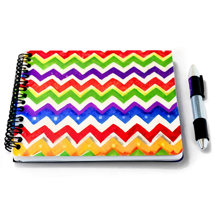 Chevron Notebook Cover Png 06282024 PNG Image