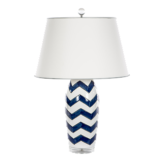 Chevron Pattern Table Lamp PNG Image