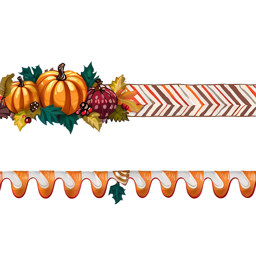 Chevron Thanksgiving Border Png 78 PNG Image