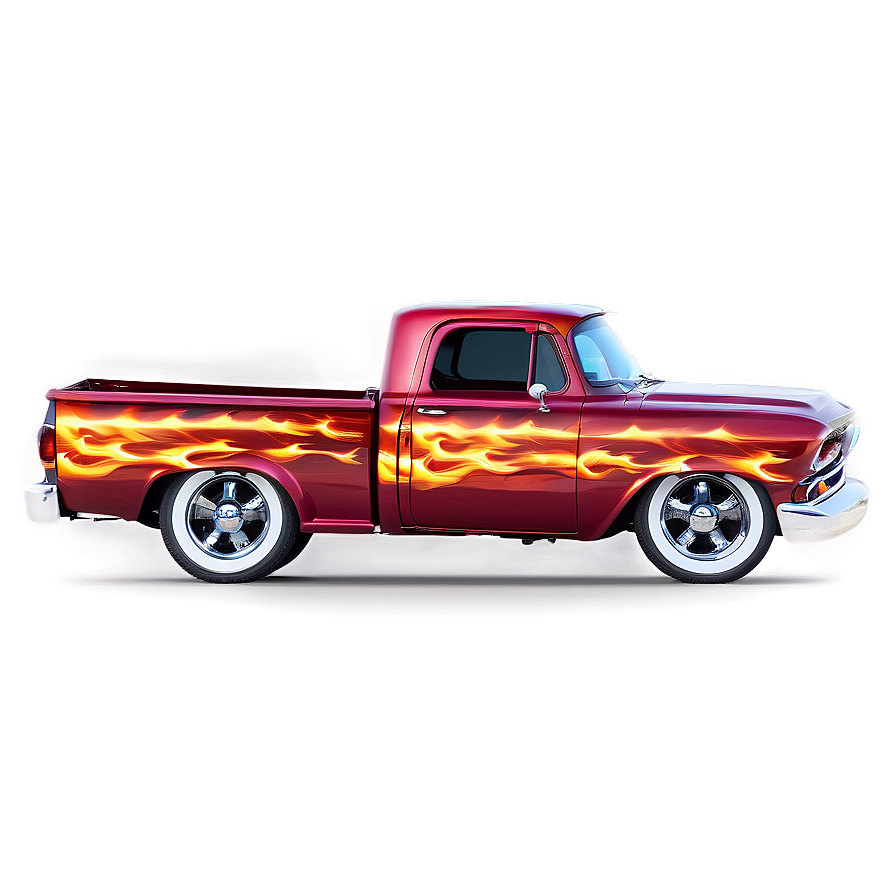 Chevy Truck With Flames Png 85 PNG Image